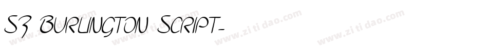 SF Burlington Script字体转换